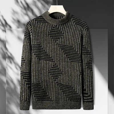 GeoStripe Comfort Sweater