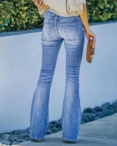 Kerryl™ Elegant Bell Bottom Jeans