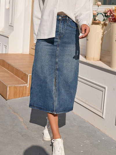 Calissa™ Classic Denim Skirt