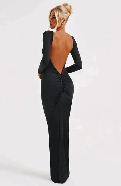 Filou's™ Maxi-dress with Plunging Neckline