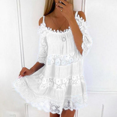 Ingeborg™ Half-Sleeve Lace Dress