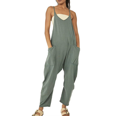 Vivian™ Solid color jumpsuit