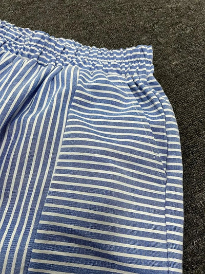 Vellamia's™ Striped Cotton Shorts