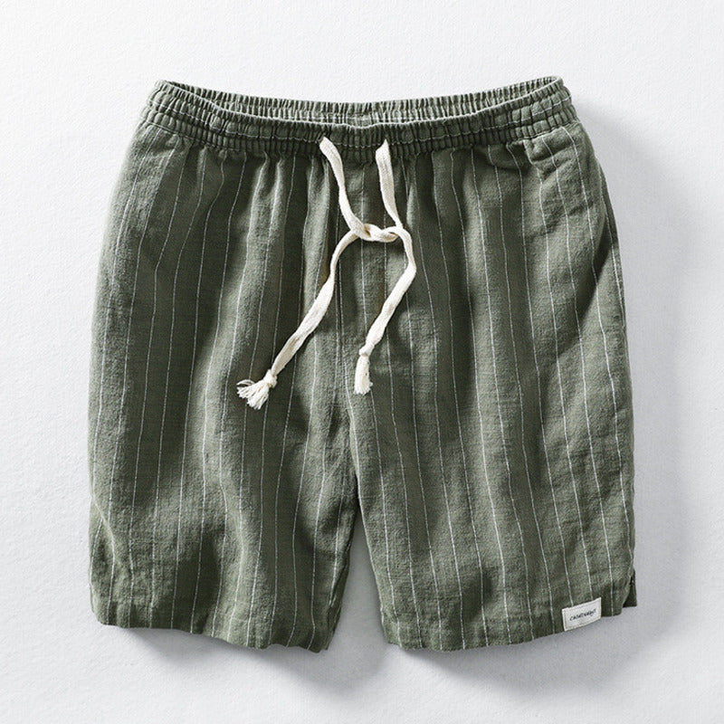 Hype Linen Pinstripe Shorts