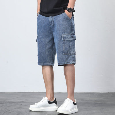 Bermuda Premium Denim Cargo Shorts