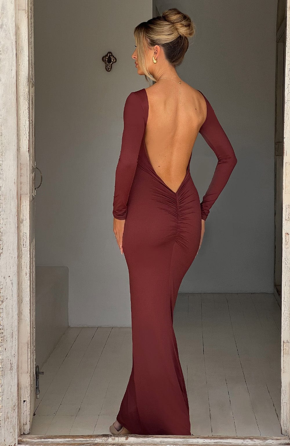 Filou's™ Maxi-dress with Plunging Neckline